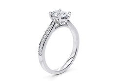Angelina - Oval - Labgrown Diamond, Diamond Band Engagement Ring
