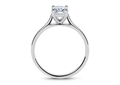 Isabella - Radiant - Natural Diamond Solitaire Engagement Ring