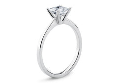 Lucia - Princess - Natural Diamond Solitaire Engagement Ring