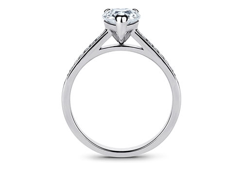 Mia - Heart - Labgrown Diamond, Diamond Band Engagement Ring