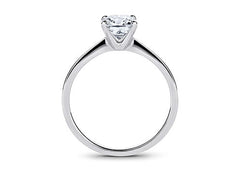 Lucia - Cushion - Natural Diamond Solitaire Engagement Ring