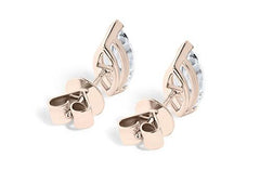 Marquise Diamond Stud Earrings in Rose Gold