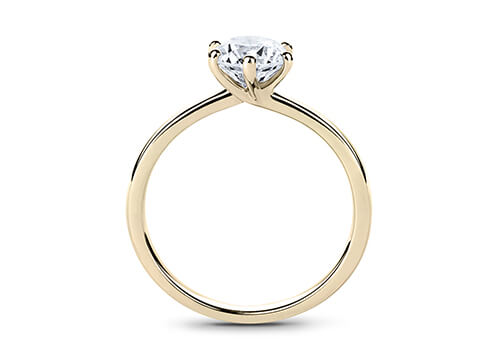 Alessia - Round - Natural Diamond Solitaire Engagement Ring