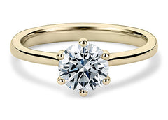 Alessia - Round - Natural Diamond Solitaire Engagement Ring