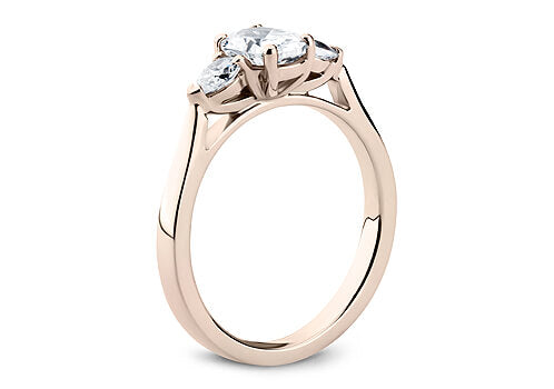 Rosina - Oval - Labgrown Diamond Trilogy Engagement Ring