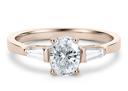 Maria - Oval - Labgrown Diamond Trilogy Engagement Ring