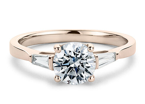 Maria - Round - Labgrown Diamond Trilogy Engagement Ring