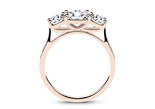 Angela - Princess - Labgrown Diamond Trilogy Engagement Ring