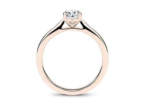 Isabella - Pear - Natural Diamond Solitaire Engagement Ring