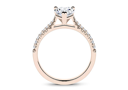 Bella - Heart - Labgrown Diamond, Diamond Band Engagement Ring