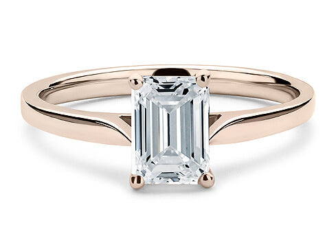 Isabella - Emerald - Natural Diamond Solitaire Engagement Ring