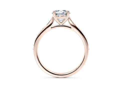 Angelina - Round - Labgrown Diamond, Diamond Band Engagement Ring