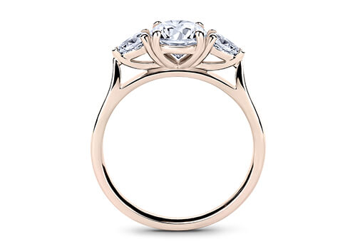 Rosina - Round - Labgrown Diamond Trilogy Engagement Ring