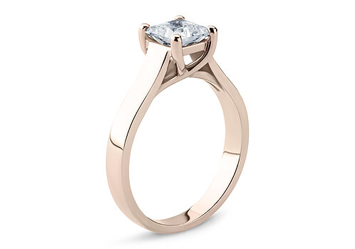 Bianca - Princess - Natural Diamond Solitaire Engagement Ring