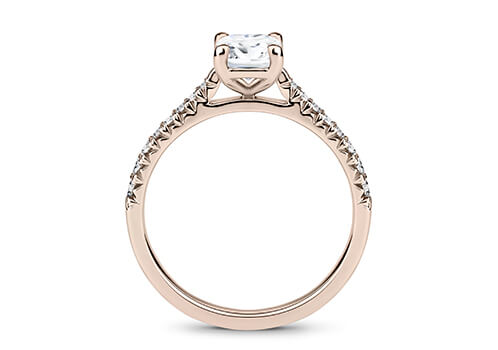Bella - Radiant - Labgrown Diamond, Diamond Band Engagement Ring