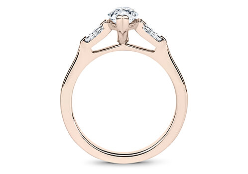 Maria - Marquise - Labgrown Diamond Trilogy Engagement Ring