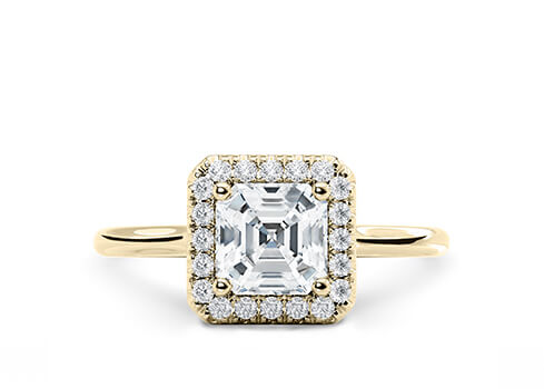 Daniella - Asscher - Labgrown Diamond Halo Engagement Ring