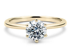 Emilia - Round - Natural Diamond Solitaire Engagement Ring