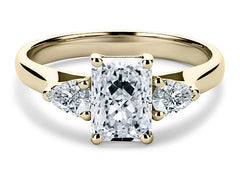 Rosina - Radiant - Labgrown Diamond Trilogy Engagement Ring