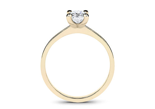 Lucia - Radiant - Natural Diamond Solitaire Engagement Ring