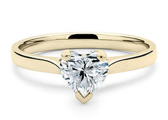 Isabella - Heart - Natural Diamond Solitaire Engagement Ring