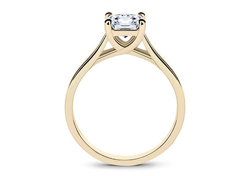 Bianca - Princess - Natural Diamond Solitaire Engagement Ring