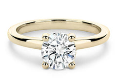 Gabriella - Round - Natural Diamond Solitaire Engagement Ring