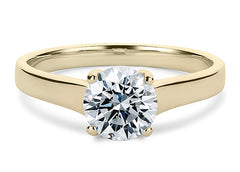 Bianca - Round - Natural Diamond Solitaire Engagement Ring