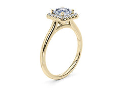 Daniella - Asscher - Labgrown Diamond Halo Engagement Ring