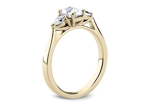 Rosina - Oval - Labgrown Diamond Trilogy Engagement Ring