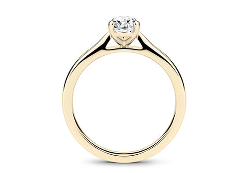 Isabella - Pear - Natural Diamond Solitaire Engagement Ring