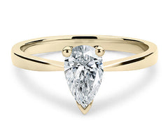 Lucia - Pear - Natural Diamond Solitaire Engagement Ring
