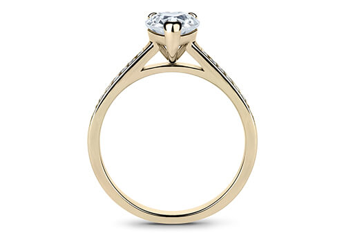 Mia - Heart - Labgrown Diamond, Diamond Band Engagement Ring