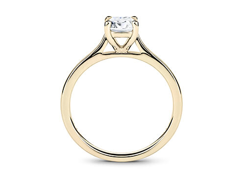 Isabella - Emerald - Natural Diamond Solitaire Engagement Ring