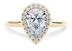 Daniella - Pear - Labgrown Diamond Halo Engagement Ring