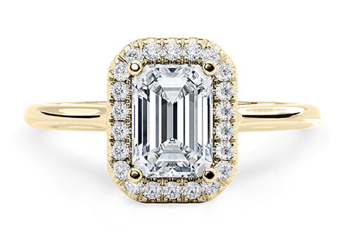 Daniella - Emerald - Labgrown Diamond Halo Engagement Ring
