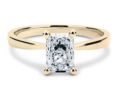 Lucia - Radiant - Natural Diamond Solitaire Engagement Ring