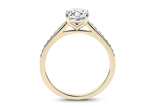 Mia - Round - Labgrown Diamond, Diamond Band Engagement Ring